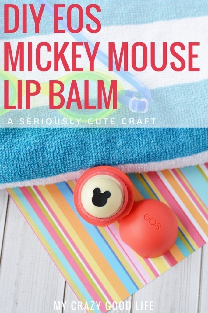 If you're having a Mickey party or are crafting some Fish Extenders for your Disney Cruise, this EOS DIY Mickey Mouse Lip Balm is the perfect craft.