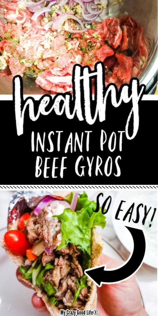 images of gyros with text for pinterest