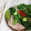 This Instant Pot Beef Pho recipe is delicious, and it's 21 Day Fix friendly! Beautiful spices and savory broth make up this traditional Vietnamese soup. 21 Day Fix Pho Recipe | Instant Pot recipe | Healthy Dinner Recipe | Healthy Instant Pot | #21dayfix #beachbody #pho #healthy