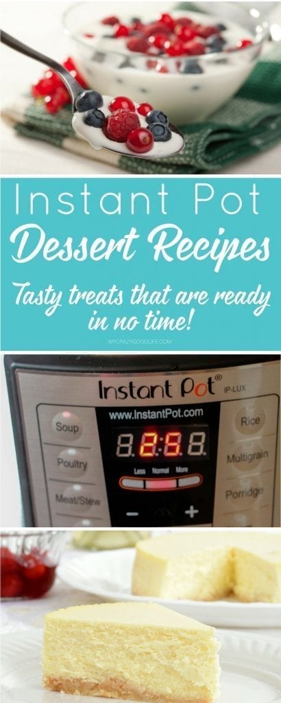 The Instant Pot is magic when it comes to dinner time. It is also amazing for whipping up some quick Instant Pot dessert recipes!