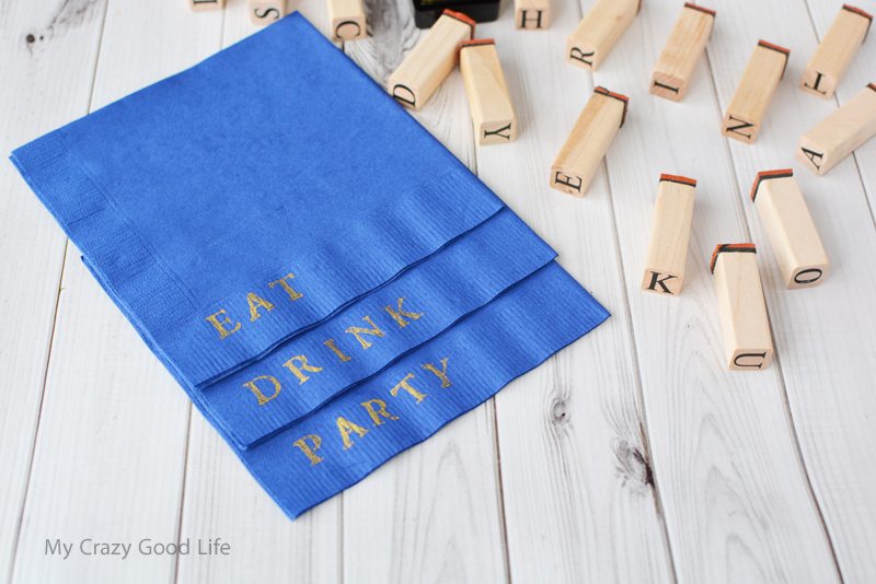 Make beautiful DIY cocktail napkins for everyday use or your next party or event! Everyone will love the added touch and you can unwind while crafting. 