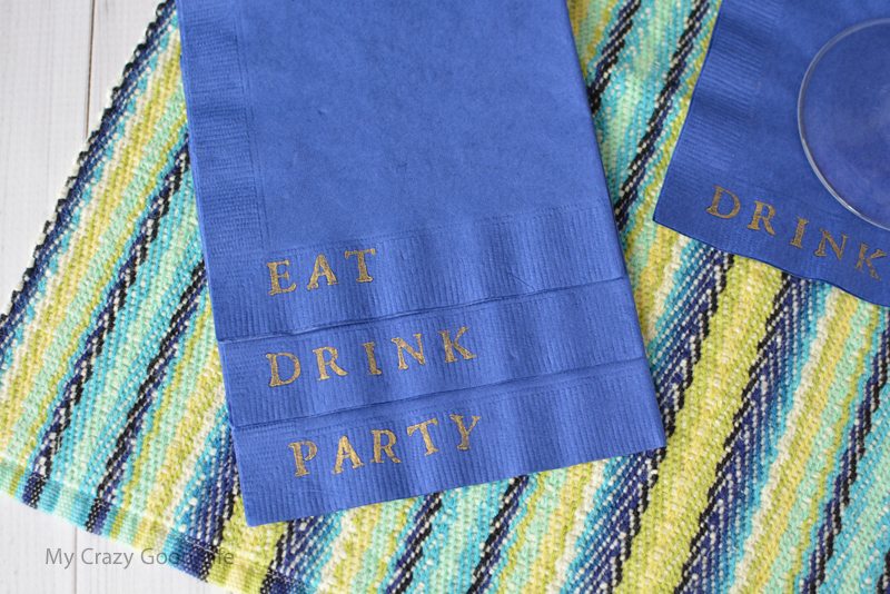 Make beautiful DIY cocktail napkins for everyday use or your next party or event! Everyone will love the added touch and you can unwind while crafting. 