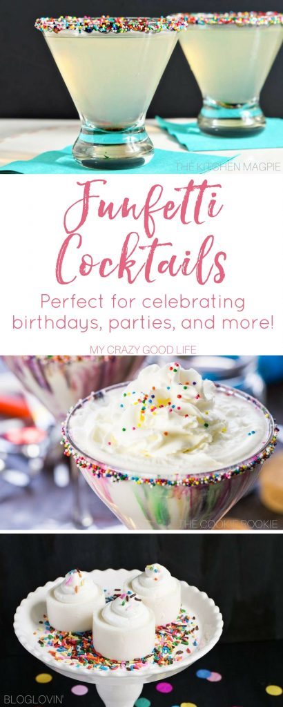 Funfetti cocktails are fun, delicious, and perfect for parties! They are sure to impress your guests, good luck drinking just one! 