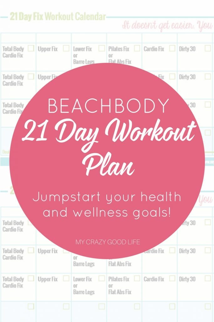 Beachbody 21 Day Workout Plan My Crazy Good Life