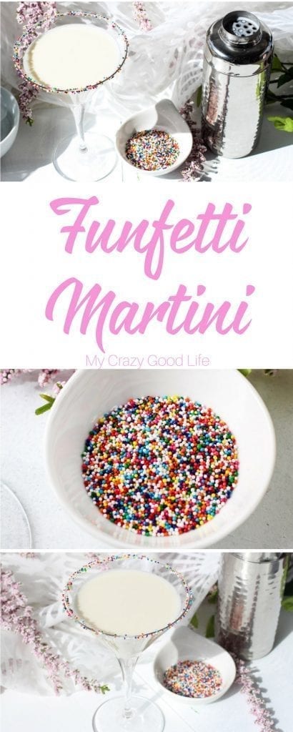 Do you love colorful and delicious beverages? This Funfetti Martini should do the trick! It's delicious, festive, and perfect for Spring. 