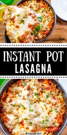 Healthy Instant Pot Lasagna with Cottage Cheese from My Crazy Good Life