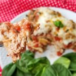 If you're looking for a healthier lasagna recipe, this easy Instant Pot Recipe is the one for you! It's also 21 Day Fix | Clean Eating friendly!