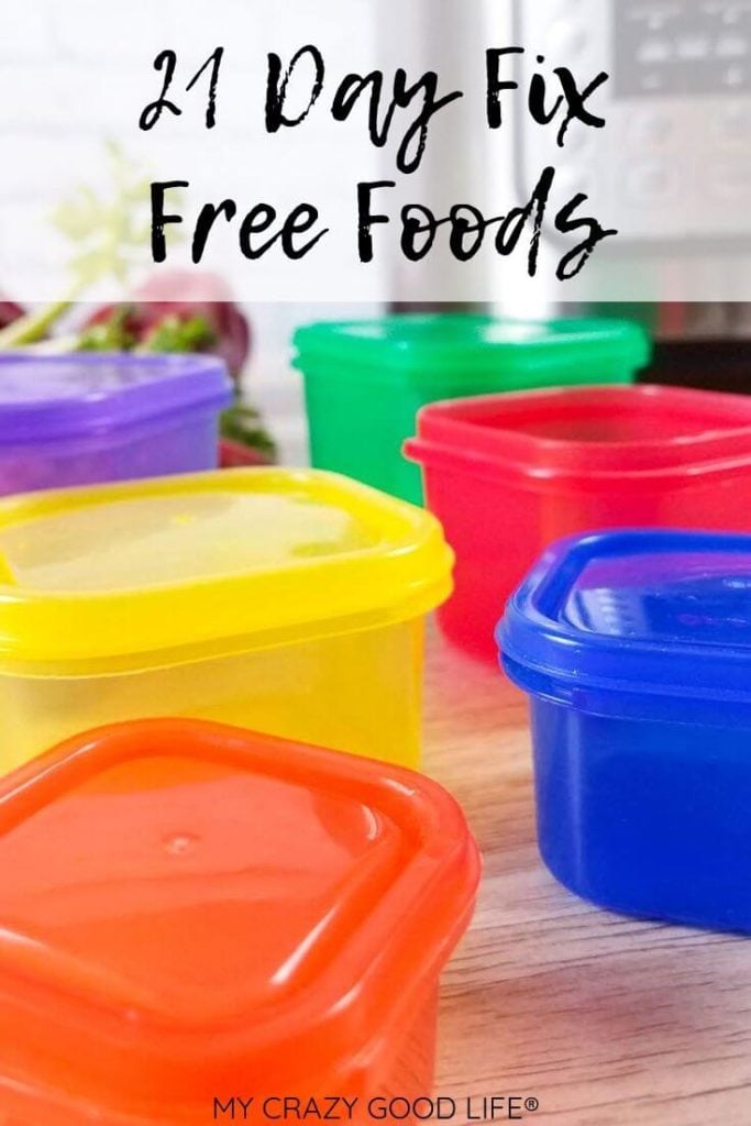 21 Day Fix Containers—Calorie Free Modifications