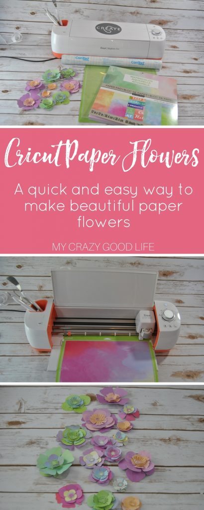 How to Make Cricut Paper Flowers  Cricut Paper Crafts : My Crazy