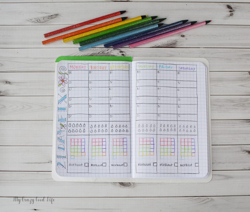 Looking for a way to log your containers or daily events? This DIY Bullet Journal is a creative way to track your day! Using a 21 Day Fix Bullet Journal is a fun way to stay on course for weight loss and better eating!