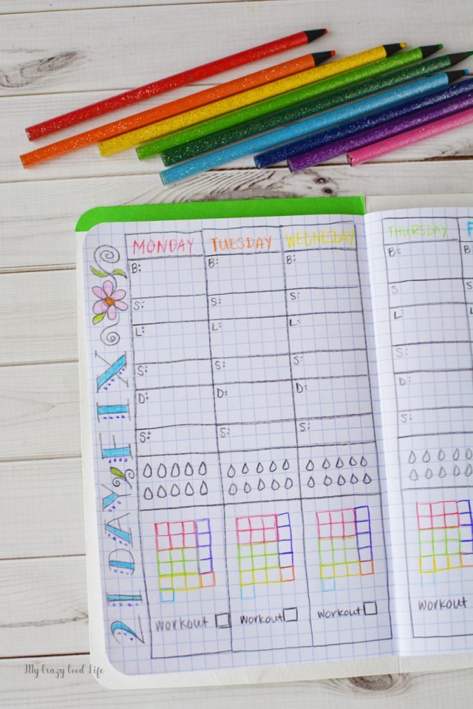 Looking for a way to log your containers or daily events? This DIY Bullet Journal is a creative way to track your day! Using a 21 Day Fix Bullet Journal is a fun way to stay on course for weight loss and better eating!