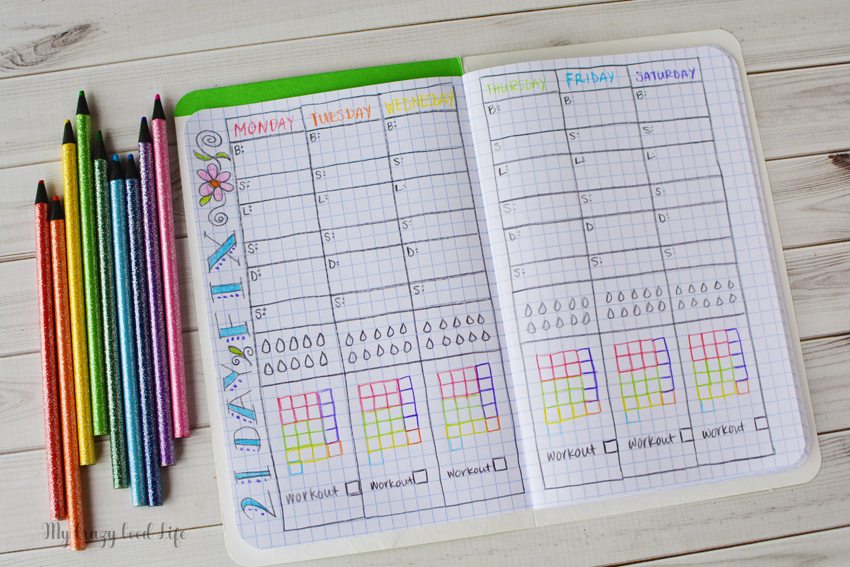 Looking for a way to log your containers or daily events? This DIY Bullet Journal is a creative way to track your day! Using a 21 Day Fix Bullet Journal is a fun way to stay on course for weight loss and better eating!