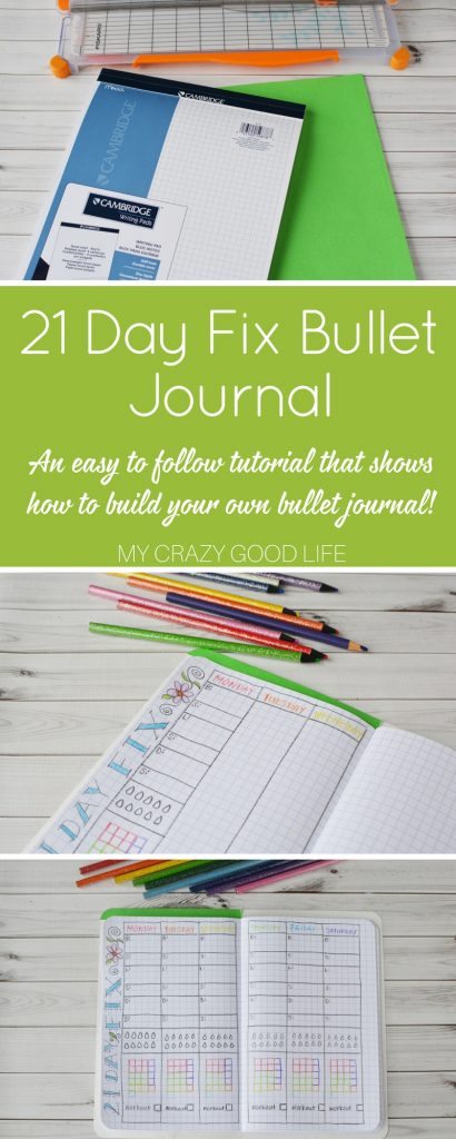 Looking for a way to log your containers or daily events? This DIY Bullet Journal is a creative way to track your day! Using a 21 Day Fix Bullet Journal is a fun way to stay on course for weight loss and better eating!