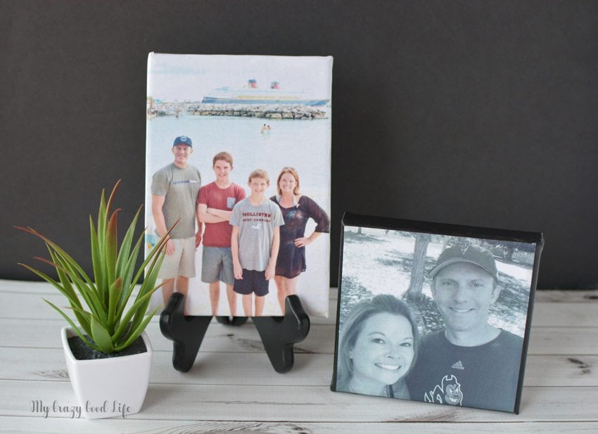 Making a DIY photo canvas is easy and fun. They make a beautiful addition to a photo wall in your home, or a thoughtful and personal gift!