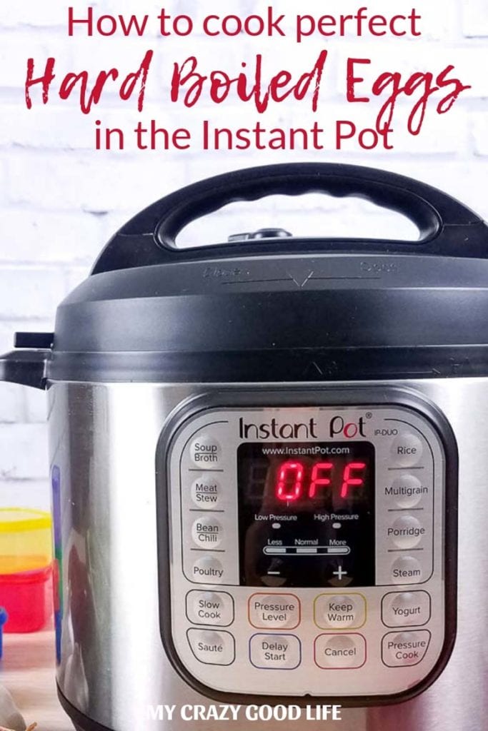 Wondering how to make hard boiled eggs in your Instant Pot? I've done it many, many times and am sharing my hard boiled egg tips and tricks as well as a hard boiled egg video to help you make perfect Instant Pot hard boiled eggs! #instantpot #pressurecooking #mealprep