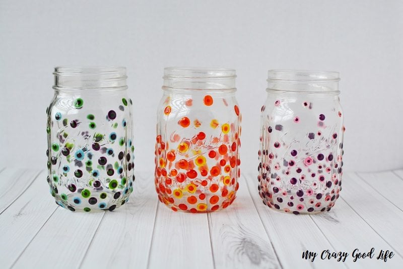 Hand Painted Mason Jar Glasses  Easy Glass Craft : My Crazy Good Life