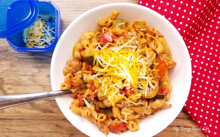 This healthier version of goulash is a family favorite–we make it about once a week! With whole wheat noodles and extra veggies, it's 21 Day Fix friendly, too! Instant Pot Goulash | One Pot Goulash