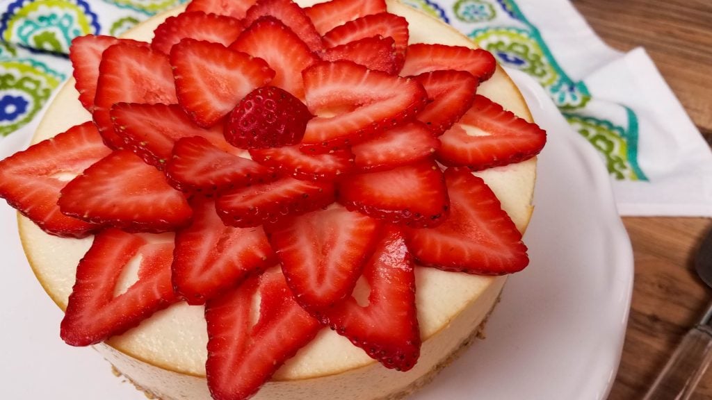 Healthier Instant Pot Cheesecake - Eating Instantly