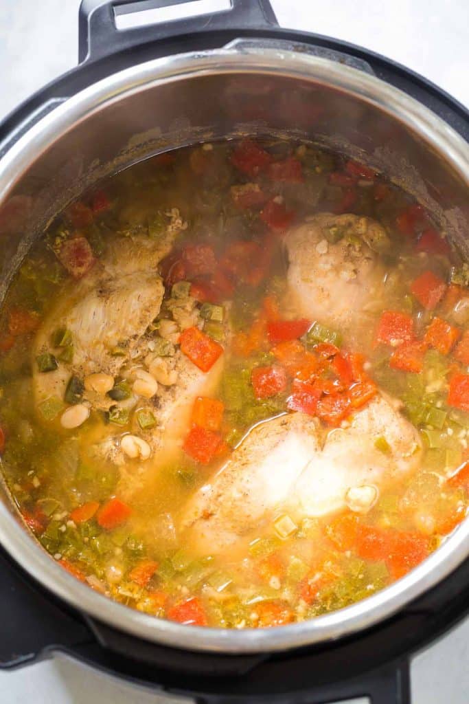 White Chicken Chili in the instant pot