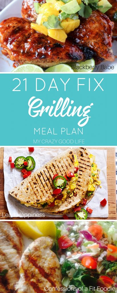 21 Day Fix Grilling Meal Plan | 21 Day Fix Grill Recipes for Dinner ...