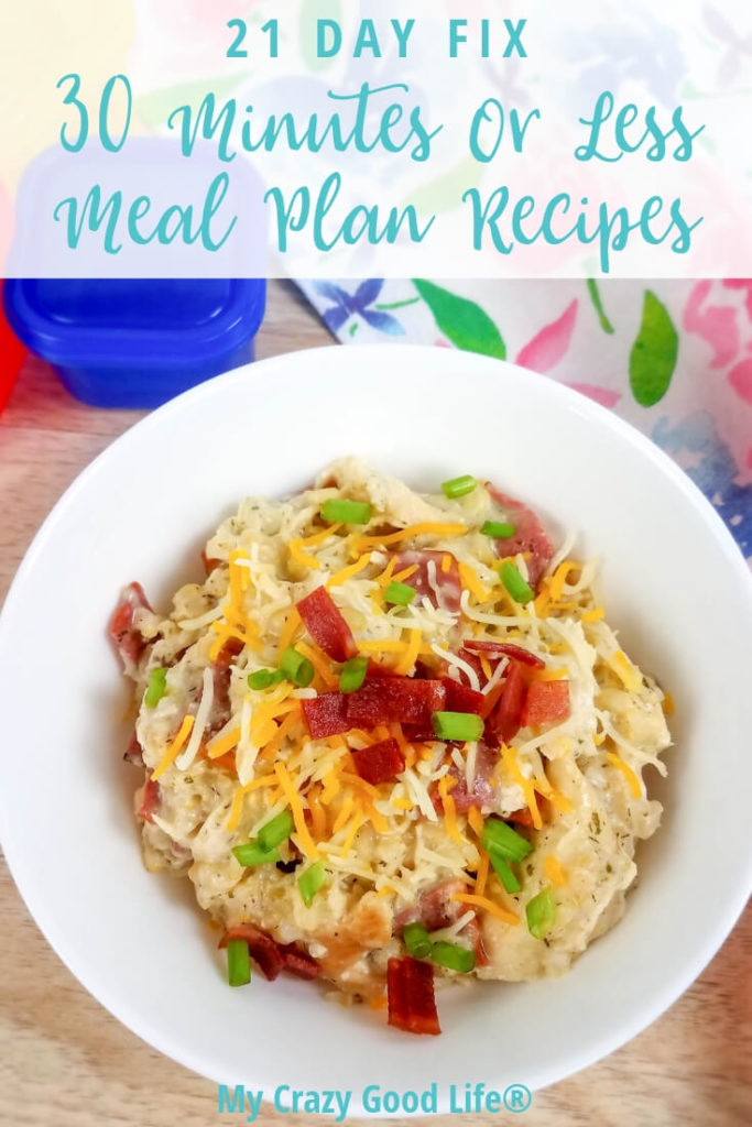 Is it your dream to have a healthy and delicious meal on the table QUICKLY? This 21 Day Fix 30 minute or less meal plan can help make that dream a reality.