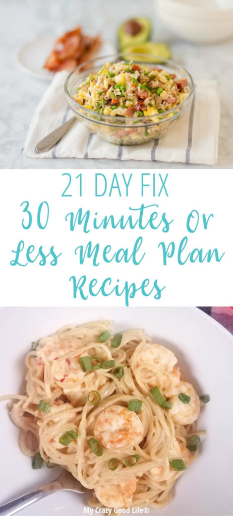 What a Day of Meals on the 21 Day Fix Looks Like.