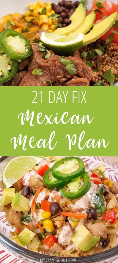 21 Day Fix Meal Plans : My Crazy Good Life