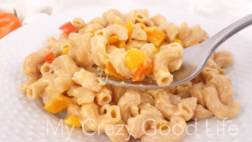 mac and cheese in white bowl