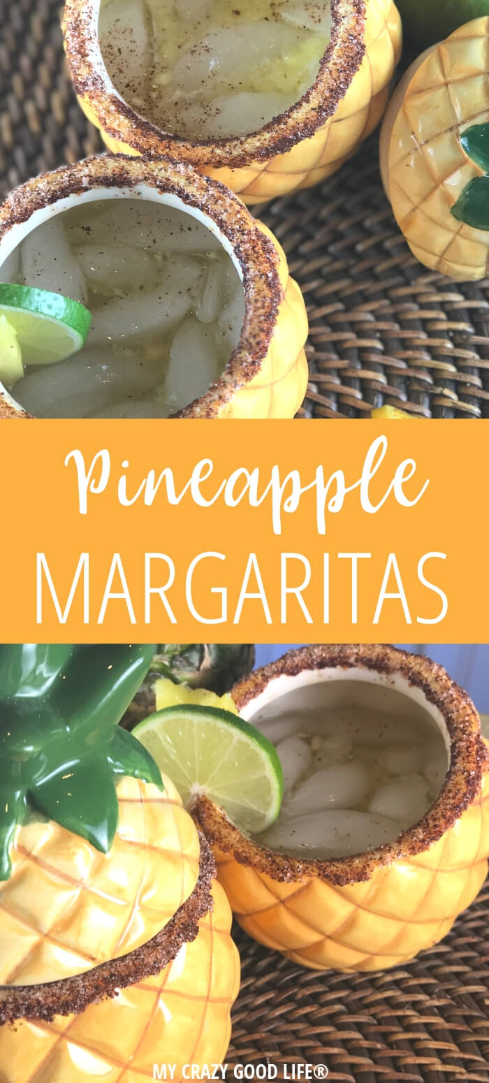 This 100 calorie pineapple margarita is the perfect summer cocktail. Low Calorie Margaritas are the perfect poolside drinksâ€“not too sweet but so refreshing! LaCroix Cocktails | Skinny Pineapple Margarita | LowCal Cocktails 