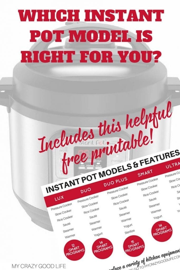 The Instant Pot has become popular and now there are multiple models. Check out the difference between Instant Pot Models to make the right choice for you!