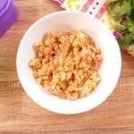 Craving Spanish Rice but need the recipe to be easy? This Instant Pot Spanish Rice is made with cauliflower *and* is 21 Day Fix friendly! It's the best of both worlds! Cauliflower Spanish Rice | 21 Day Fix Spanish Rice | Instant Pot Spanish Rice
