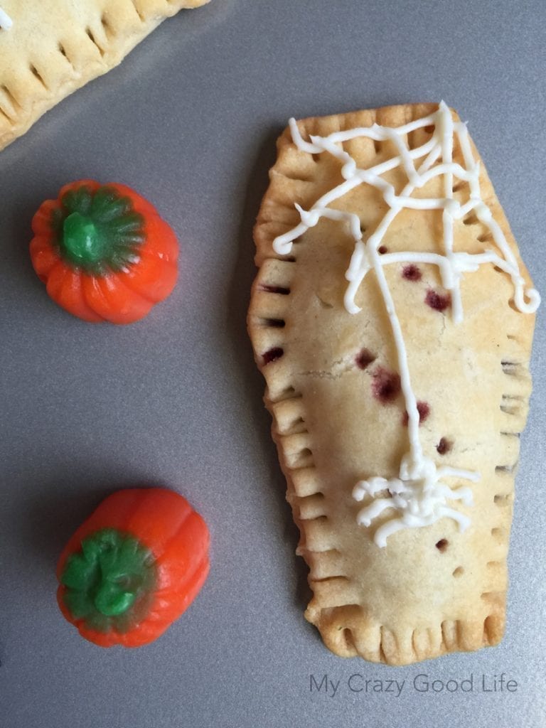 Coffin Shaped Homemade Pop Tarts | Halloween Recipes for Kids