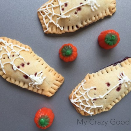 These homemade pop tarts are coffin shaped and a perfect fun Halloween food! They're great as a special breakfast or even as a fun Halloween recipe. Halloween Party Recipe | Fun Halloween Recipe | Easy Halloween Food for Kids | Homemade Pop Tarts