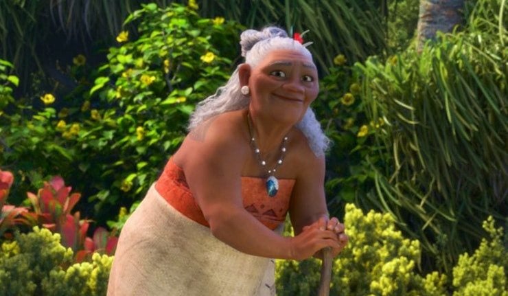 Rachel House as the voice of Grandma in Moana