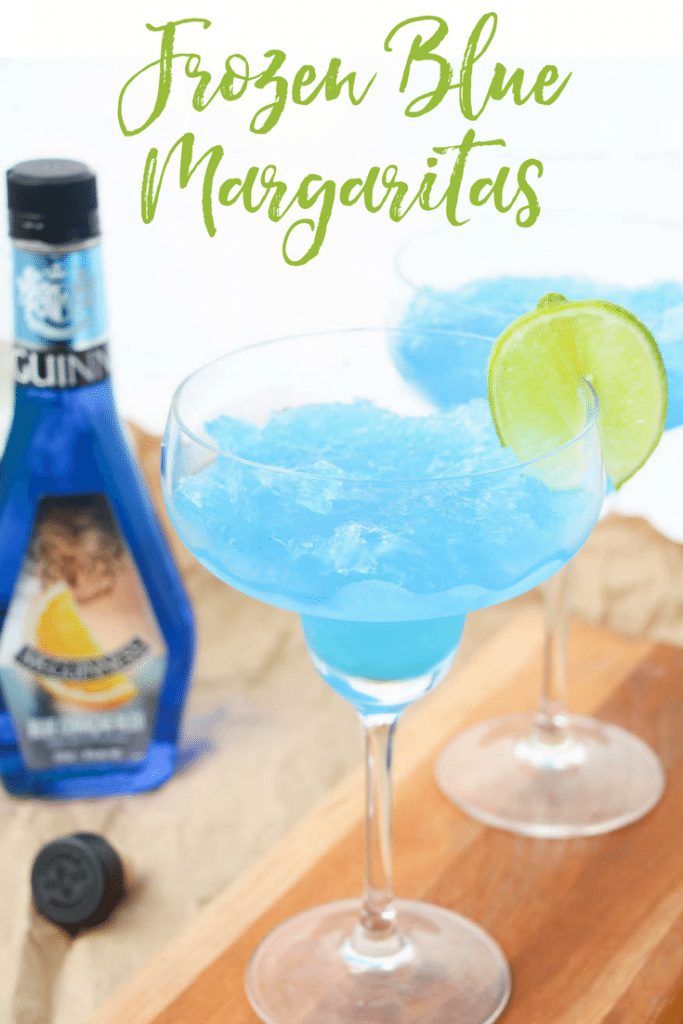 I think it's time for a new margarita recipe! These frozen blue margaritas are deliciously simple. You can whip them up for a frozen treat! Frozen Blue Margaritas | Frozen Margaritas | Margarita Recipes | Frozen Blue Margarita | Blue Margarita Recipes 