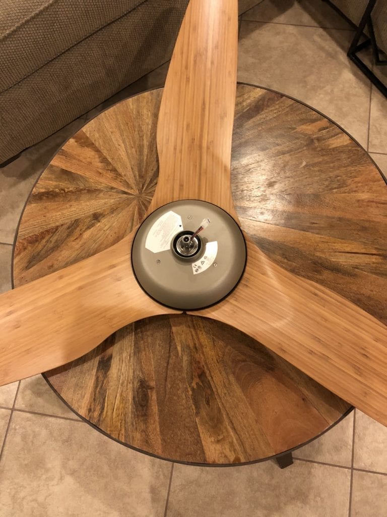 We are loving our energy efficient high tech ceiling from from Haiku Home! Here's our Haiku Fan Review for our Haiku H Series Ceiling Fans.