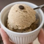 This Weight Watchers dairy free coffee ice cream is the perfect guilt free treat! No need to worry about splurging unnecessary points with this one! #weightwatchers #recipes #smartpoints #freestyle