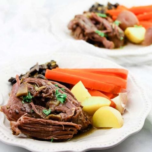 Healthy Pot Roast Recipe Crockpot Pot Roast My Crazy Good Life