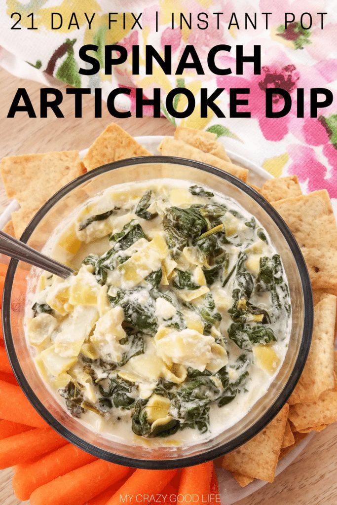 Healthy Spinach Artichoke Dip My Crazy Good Life