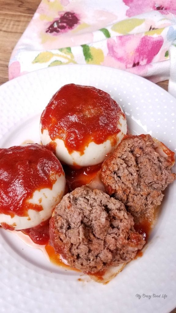 Mini BBQ Meatloaf Bombs are a delicious and healthy dinner that is family friendly! For those of you who don't want to make one big meatloaf, I love making this 21 Day Fix mini meatloaf dinner! Mini Onion Bombs | Crockpot Mini Meatloaf | Instant Pot Mini Meatloaf | 21 Day Fix dinner recipe | Instant Pot BBQ #instantpot #21dayfix #bbq