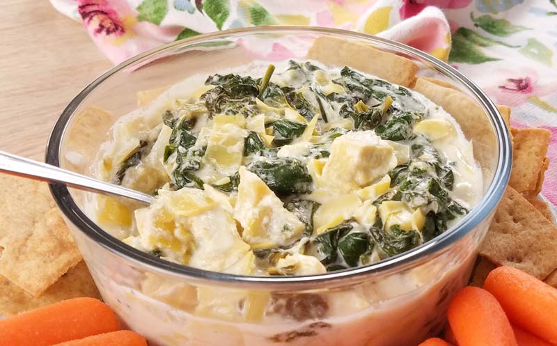 Healthy Spinach Artichoke Dip