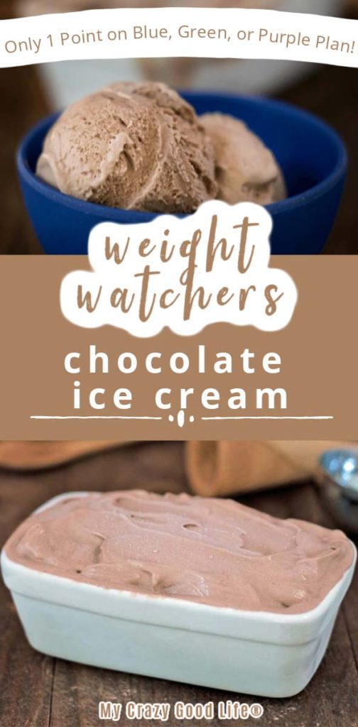 collage and text of ww ice cream for pinterest