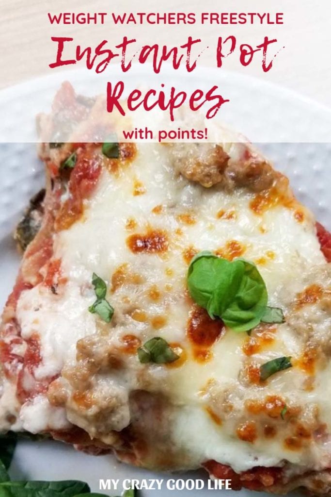 Weight Watchers Instant Pot Recipes with Points My Crazy Good Life