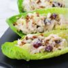 This chicken salad recipe is a great choice for lunches, dinner on the go, and protein filled snacks! Healthy chicken salad with greek yogurt and mayo is a great way to make low calorie chicken salad for sandwiches and apps! 21 Day Fix Chicken Salad | Chicken Salad with Grapes | Chicken Recipes | Chicken Dinner Recipes