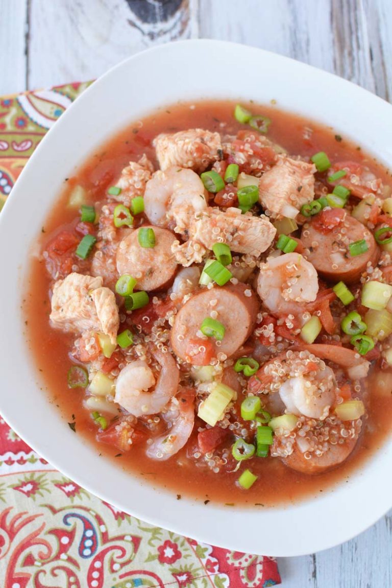 Healthy Crock Pot Jambalaya Recipe | My Crazy Good Life