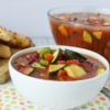 This gazpacho recipe is so easy and it makes for great leftovers! Gazpacho is a soup served cold, and is the perfect summer soup. Gazpacho Vegetable Soup has got tons of great flavors and is an easy healthy dinner | 21 Day Fix Gazpacho Soup | 21 Day Fix Soup | Healthy Soup | Cold Soup | Gazpacho Vegetable Soup Recipe #21dayfix #beachbody #21dfe
