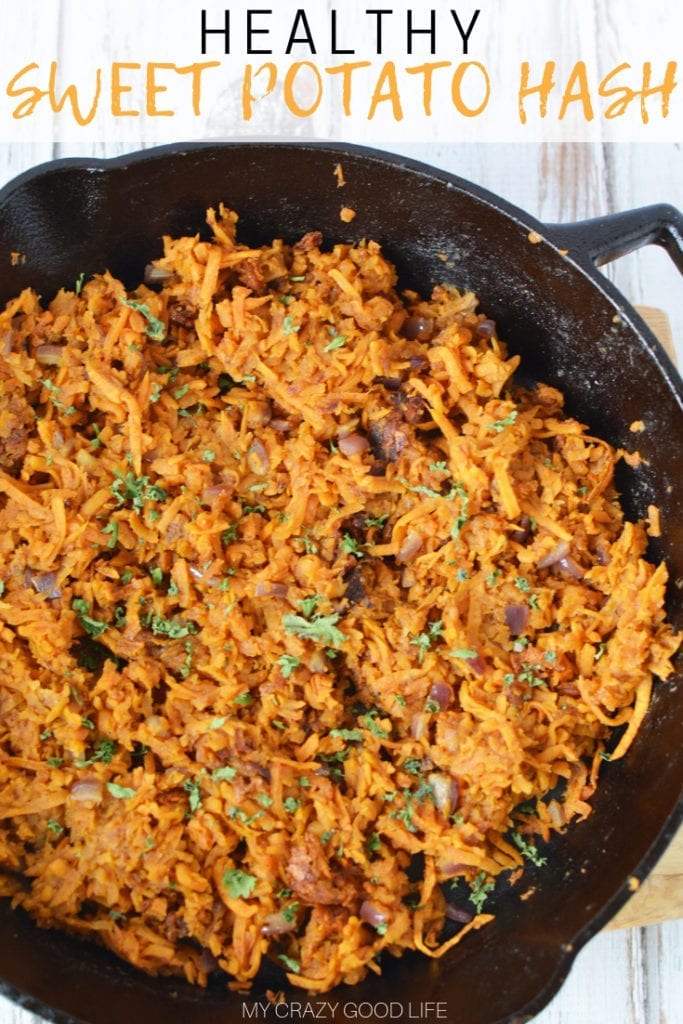 This sweet potato hash is so tasty and easy to make. If you are looking for a delicious recipe that the whole family will love, this is the one! #21dayfix #21dfx #recipes #21dayfixrecipes #breakfast #healthyeats