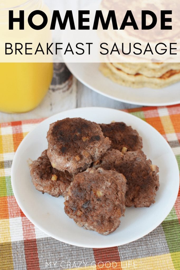 This sweet homemade sausage recipe is healthier than store bought sausage and tastes delicious! Healthy protein is the way to go, and I love that you can make this homemade sausage with ground chicken or turkey! It's an easy meal prep breakfast, and the perfect healthy breakfast recipe! #Low Carb #keto #21dayfix #beachbody #80DO