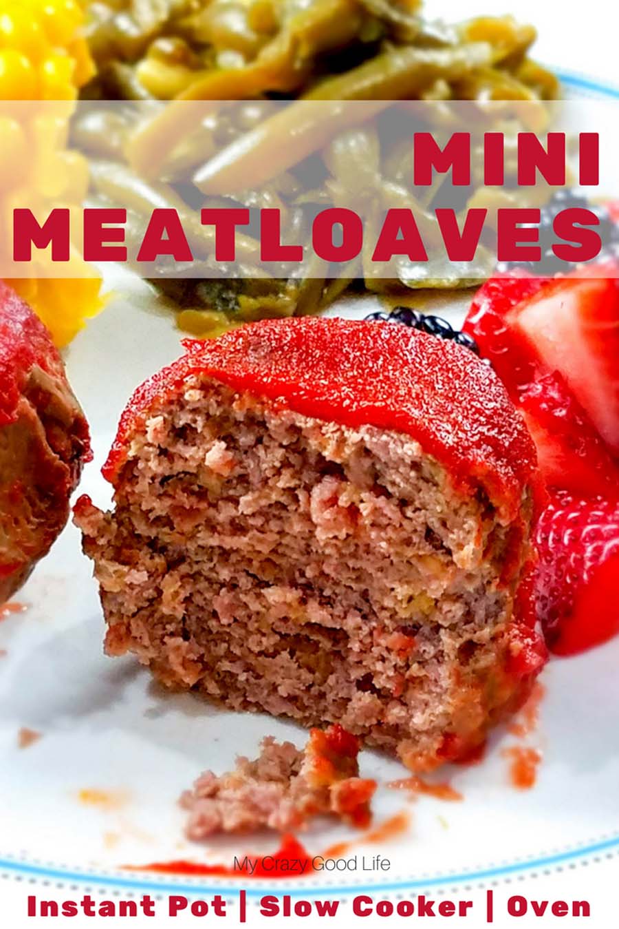 This recipe for mini meatloaves makes use of your egg bite or baby food molds! You can make this easy dinner recipe in the Instant Pot, slow cooker, or in the oven. This is one of our favorite family dinner recipes! 21 Day Fix Dinner | 21 Day Fix Instant Pot | Instant Pot Mini Meatloaves | Healthy Slow Cooker Dinner