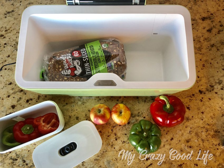 Lots of meal prep sometimes leads to lots of food waste. I've been looking for a way to store my fresh foods so they last longer, and I'm so thankful to Vacuvita for sending their food storage system for us to try. It's a vacuum seal container as well as a vacuum seal bag system!